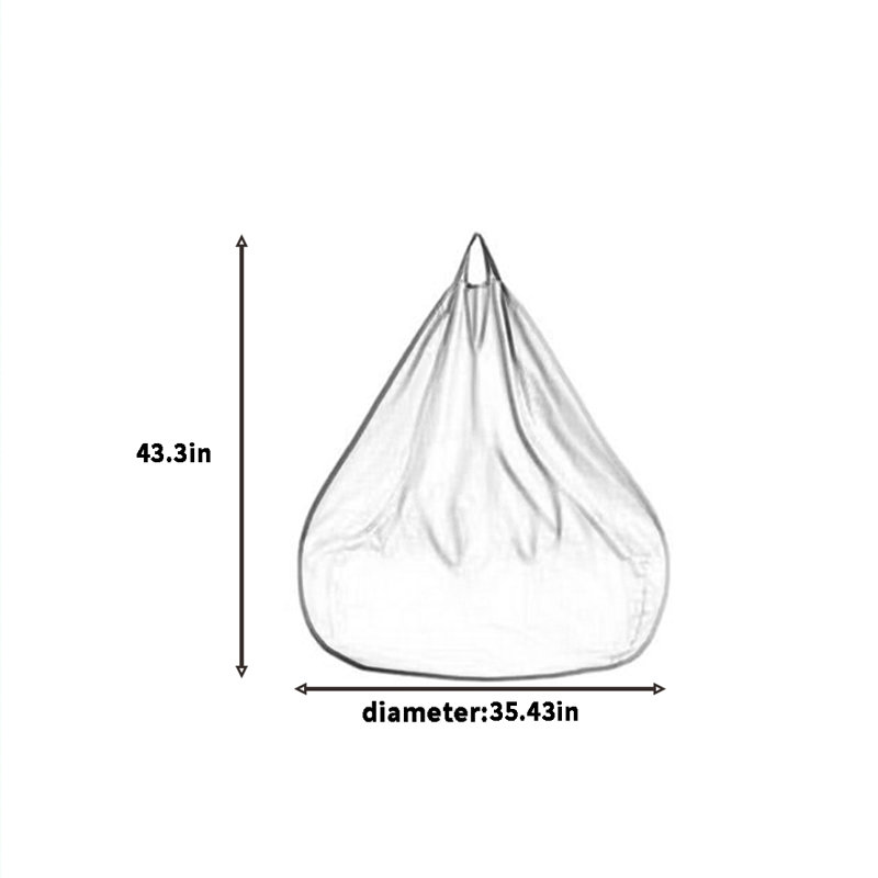 Simple bean bag sofa, Beige