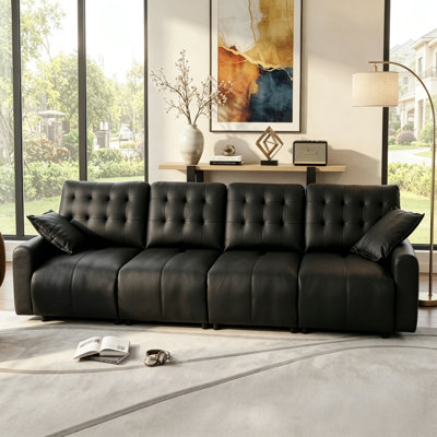 Canapé d'angle surdimensionné pour salon, dossier réglable, profondeur d'assise de 90 cm, canapé-lit semi-inclinable Cloud