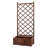 67 In. Wood Planter Raised Garden Bed With Trellis