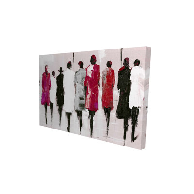 Promenade - femme contemporaine, art sur toile pour la décoration intérieure