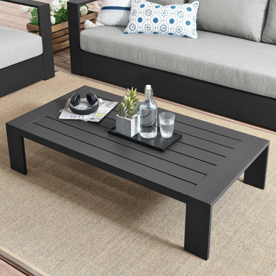Rectangular Outdoor Coffee Table , 43 " W 24 " D
