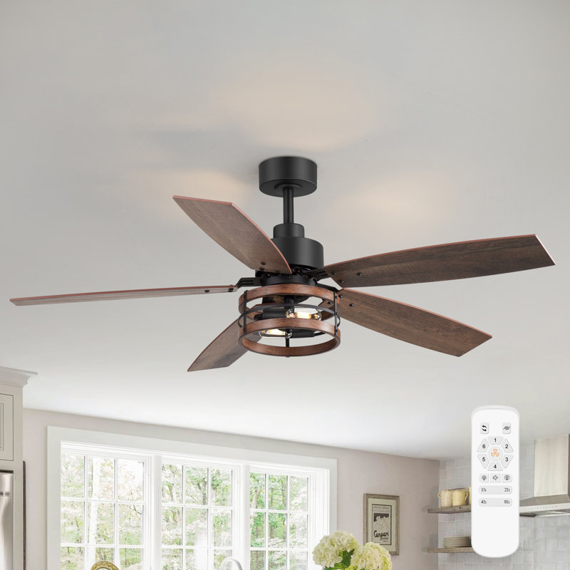 Yarianny  52" Ceiling Fan with Remote, Classic,Traditional,Office, Living Room, Family Room, Dining Room, Bedroom