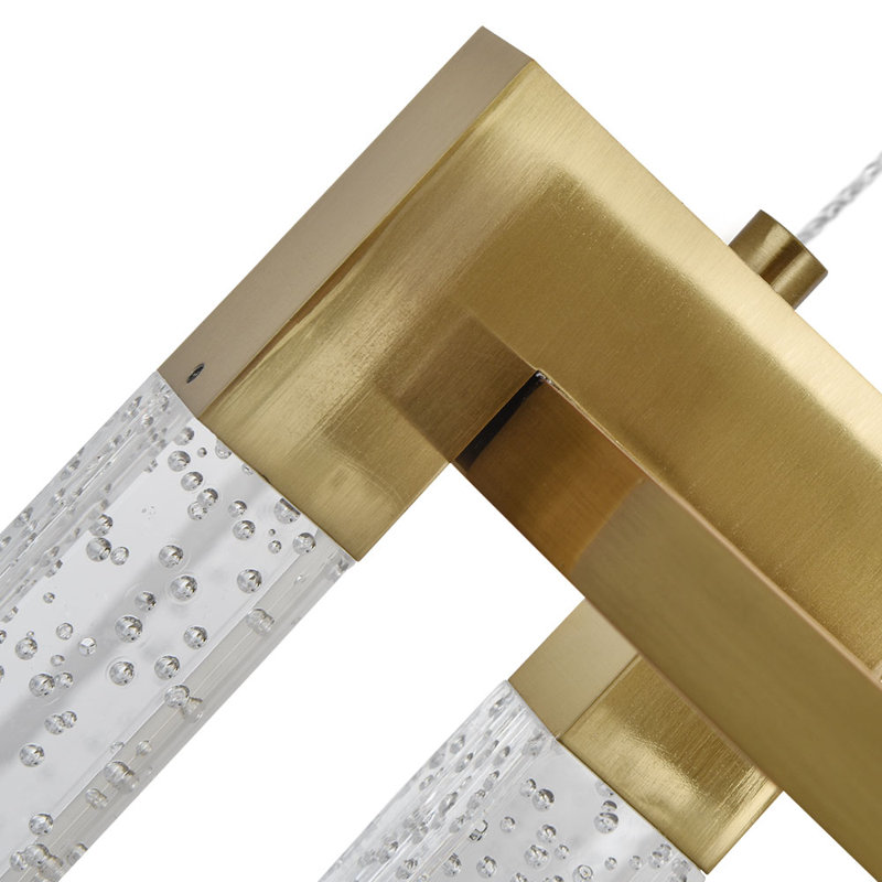 Sorrento 27-in Ring 9-Light Height Adjustable ETL Certified Integrated LED Circular Chandelier