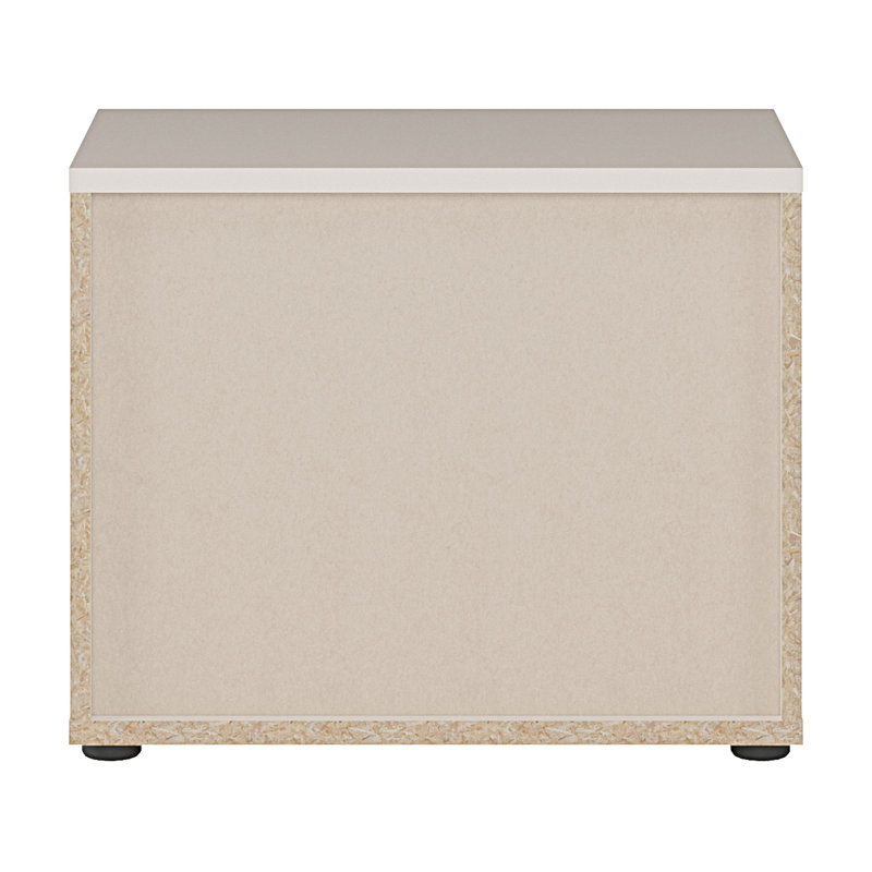 Tekita 54 cm W Bedside Table, Beige