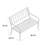 Lehmann Powder Coated Steel Outdoor Bench-900912925