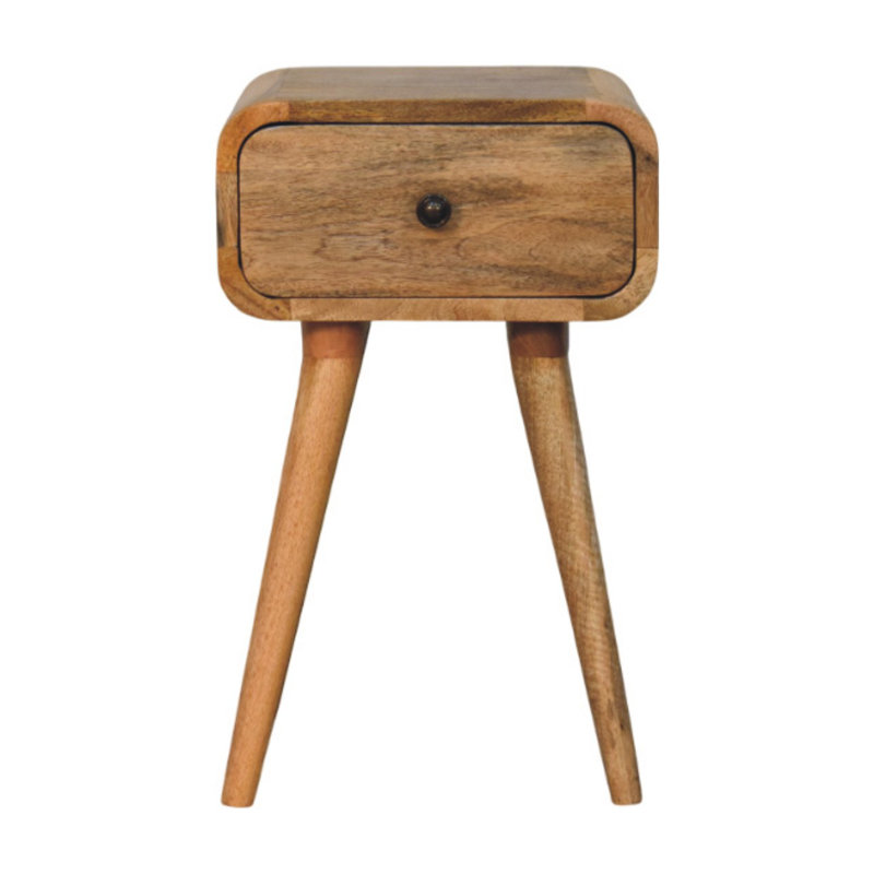Nightstand 30cm W Solid Wood Bedside Table