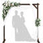7,3 pi en bois arche de mariage carrée en bois tonnelle en toile de fond pour la cérémonie de mariage en plein air à l'intérieur de la scène de projet de décoration de jardin plage forêt rustique Boho