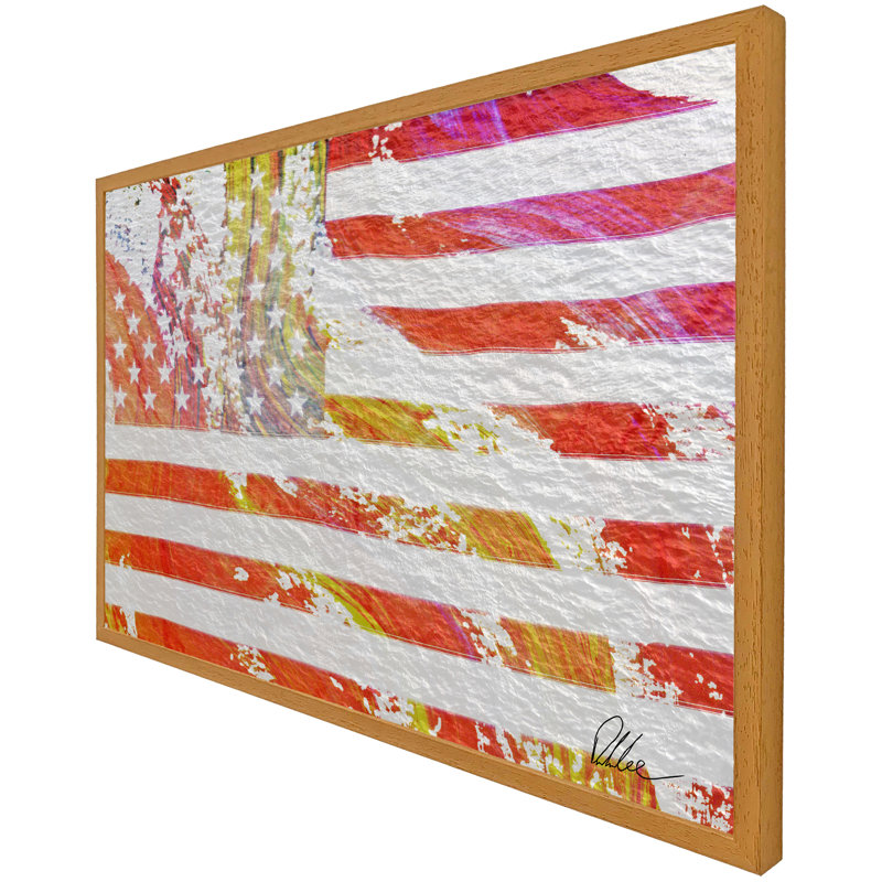 Single Picture Frame Print, 76cm H x 114cm W x 4cm D, Oak