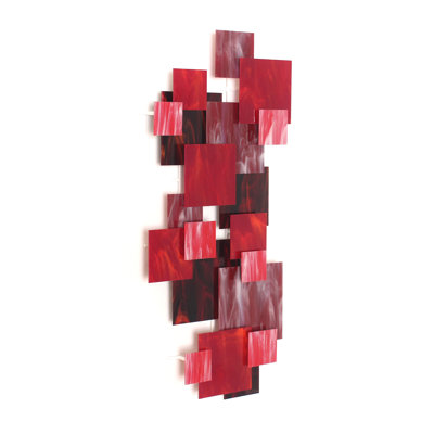 Sapphire TTS Glass And Metal Wall Sculpture