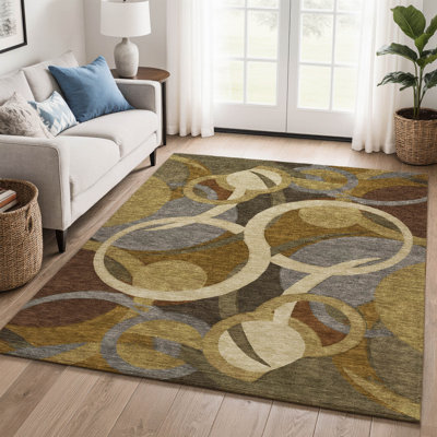 Premium Machine Washable Mayfield AMF2167 geometric Rug