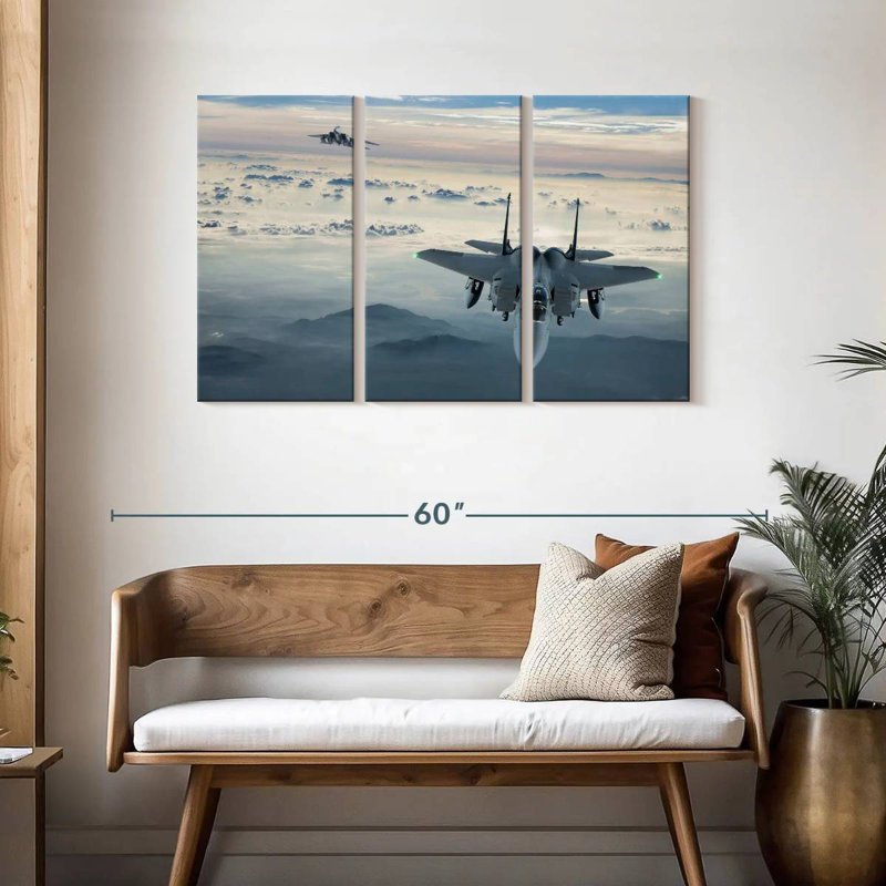Mait F-15 Fighter Jet, 28" H x 45" W