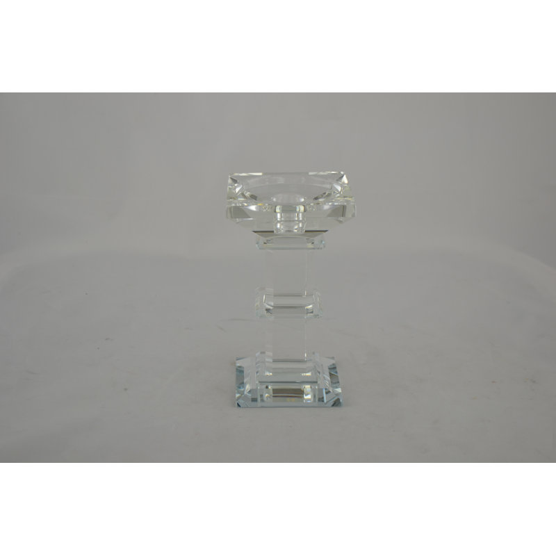8.5'' H Crystal Tabletop Candlestick