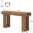 63" Farmhouse Console Table, Natural Wooden Sofa Table Rectangular Accent Console For Entryway, Hallway & Living Room (mix Brown)-876981172