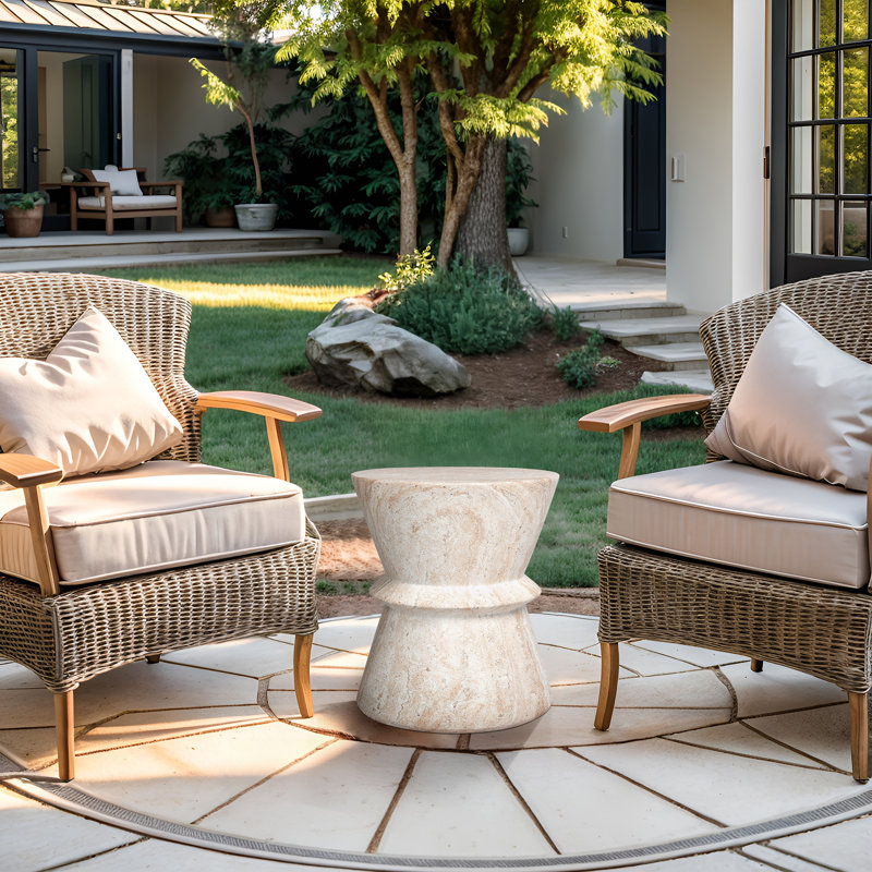 Table d'appoint Hourg Travertine