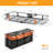 60" Folding Hitch Cargo Carrier with 16 cu. ft. Waterproof Bag & Stabilizer (500 lbs Capacity)