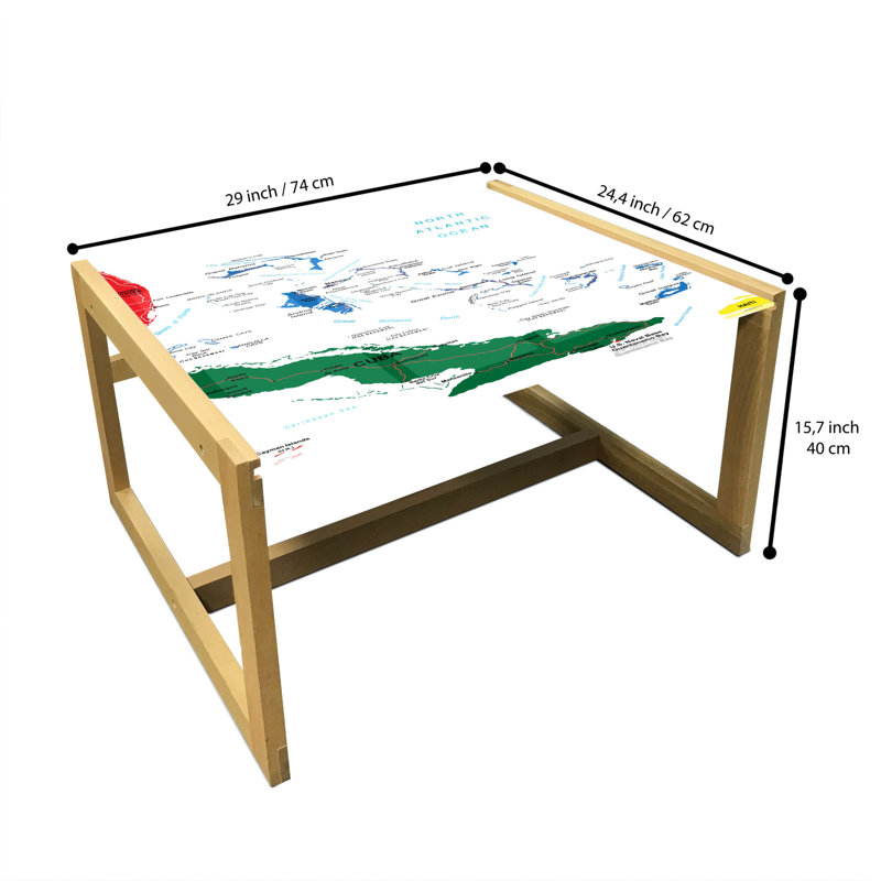 Jahaven Sled Coffee Table, 62cm H x 74cm W x 40cm D