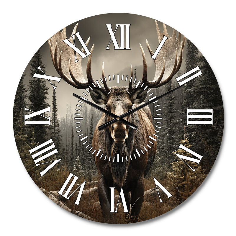 Horloge murale Brown Brown, Médium