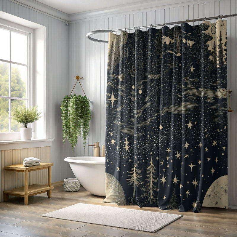 Rideau de douche Havik, H 74 po x l 71 po