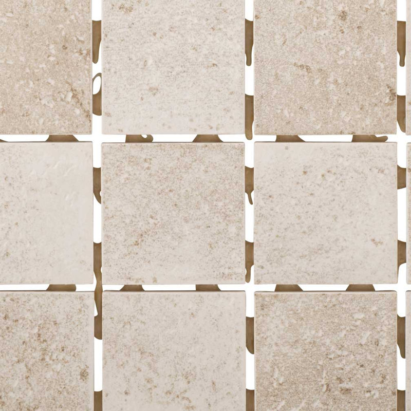 Porcelaine carrée 2 po x 2 po gris argenté mat / 20 feuilles / 20 pieds carrés / boîte, Silver Gray