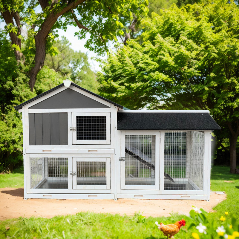 Gerrel Weather Resistant Small Animal Hutch