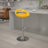 Hilia Contemporary Plastic Adjustable Height Barstool with Rounded Cutout Back-53093031