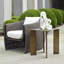  Table d'appoint d'extérieur en laiton Reade