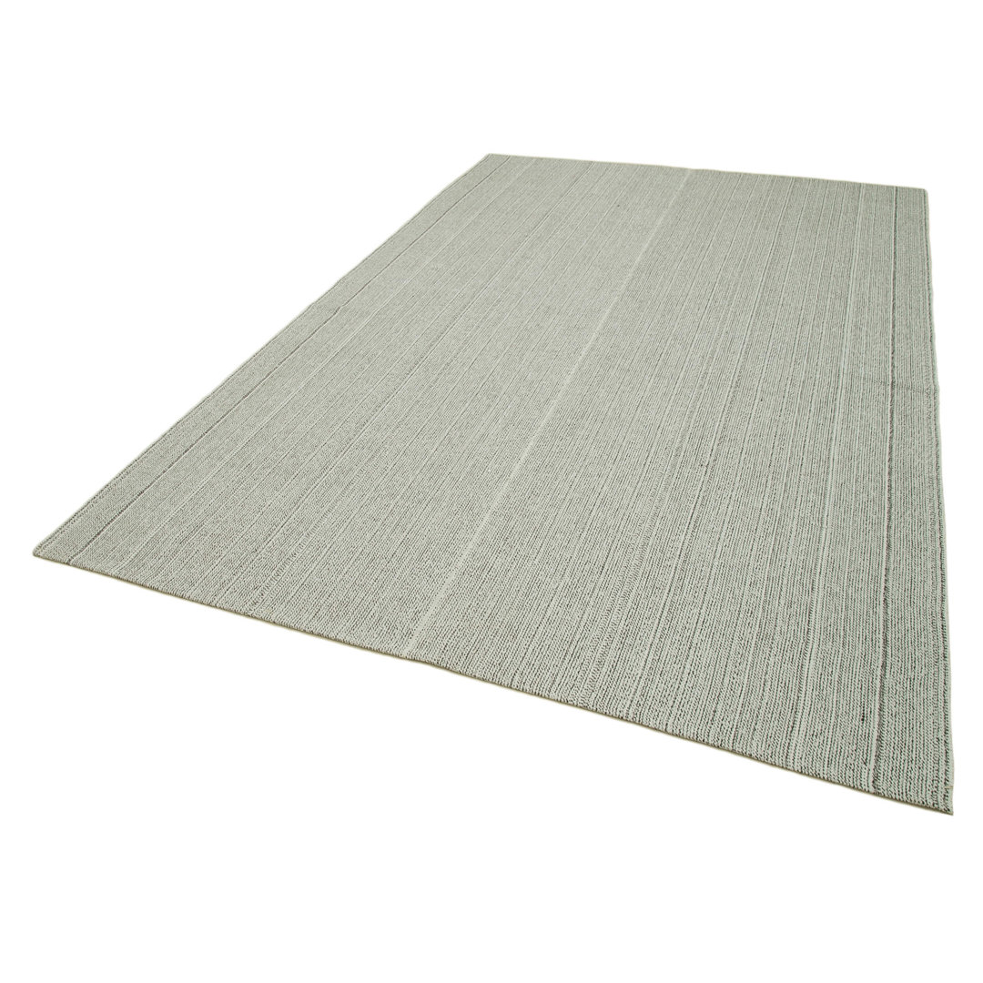 Vintage Flatweave Beige Vintage Wool Handmade Area Rug