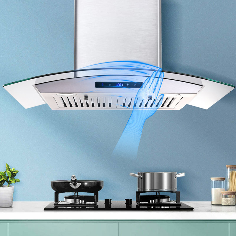 Hotte murale convertible 30 pouces 700 CFM, Acier inoxydable / Argent