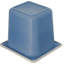 Couvercle froid 1,6 qt Contenant alimentaire rectangulaire en plastique
