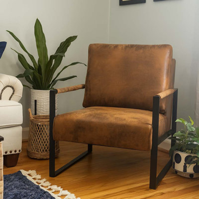 Fauteuil d'appoint rembourré Mid-Century