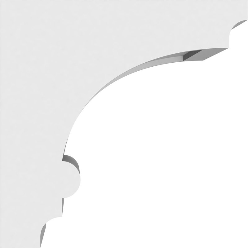 Corbeau en PVC standard de qualité architecturale Diane, H 6 po x l 7 po x P 6 po