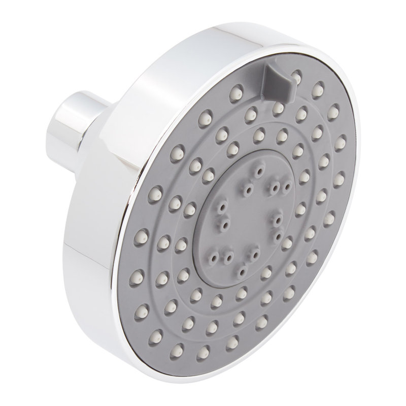 Contemporary Round Multifunction Shower Head, Chrome