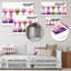 Calligraphie multicolore de parfums pour chaque saison - Parfums, art mural en métal MT135709-2001096237