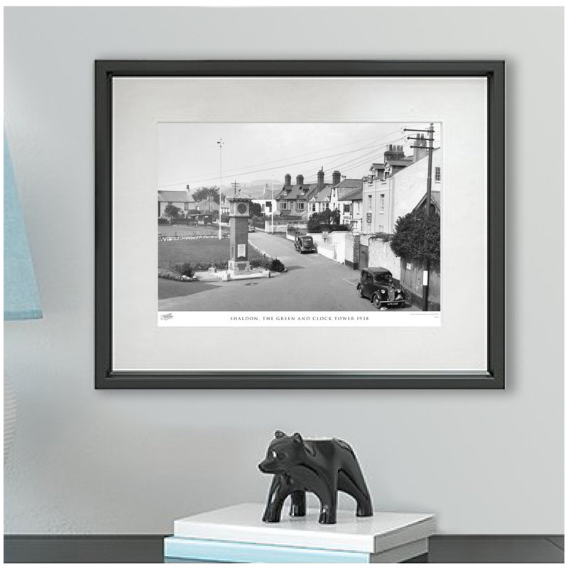 Shaldon, The Green And Clock Tower 1938 by Francis Frith - Single Picture Frame Print, 60cm H x 80cm W x 2.3cm D