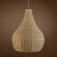 AlmedaCheatham Natural Seagrass Teardrop Rustic Pendant Light