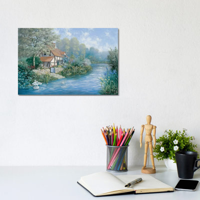 Lakescape by Peter Motz - Wrapped Canvas Gallery-Wrapped Canvas Giclée