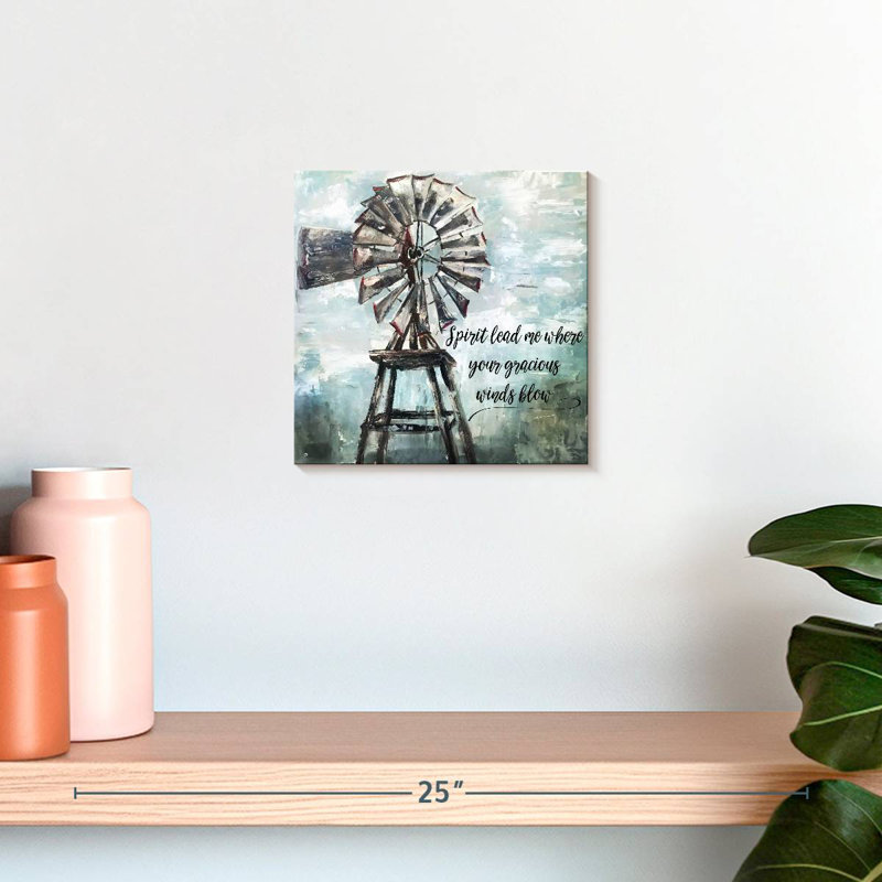 Lilie Primitive Windmill, 10" H x 10" W