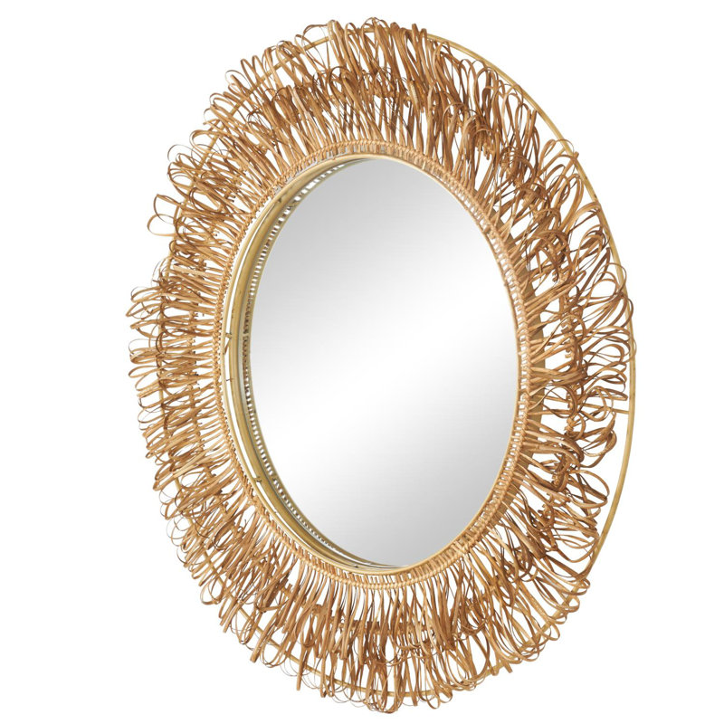 Cole And Rattan Handmade Woven Looped Wall Mirror