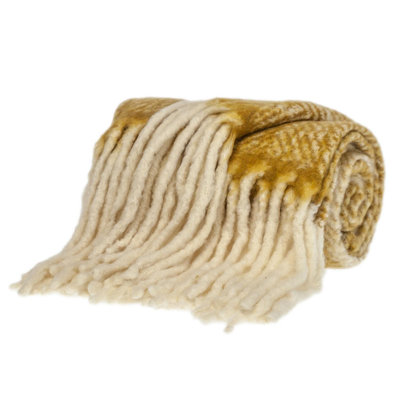 Ixia Knit Wool Blend Throw Blanket