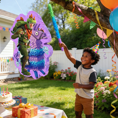 Fortnite Party Decorations, ensemble de 4 pièces de pinatas Fortnite pour fête d'anniversaire