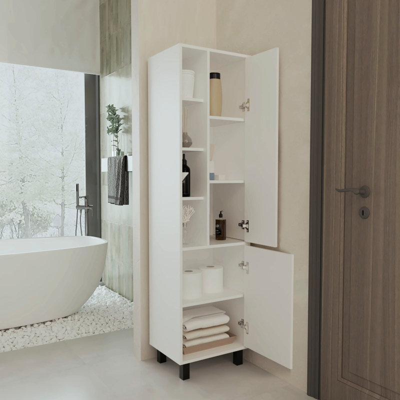 Pinal Linen Cabinet, White
