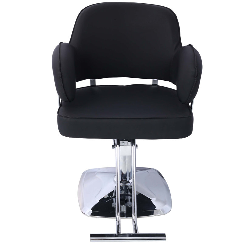 Salon Styling Chair for Hair Stylist Wide Seat,   Hair Salon Chair Heavy Duty, Beauty Spa Cosmetology Shampoo Hairdressing Eq,black,square base