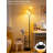 Mid-Century Modern Floor Lamp With Tray, Dimmable LED Standing Lamp With 3 Warm White Bulbs, Unique U-Shaped Metal Pole Design For Living Room And Bedroom