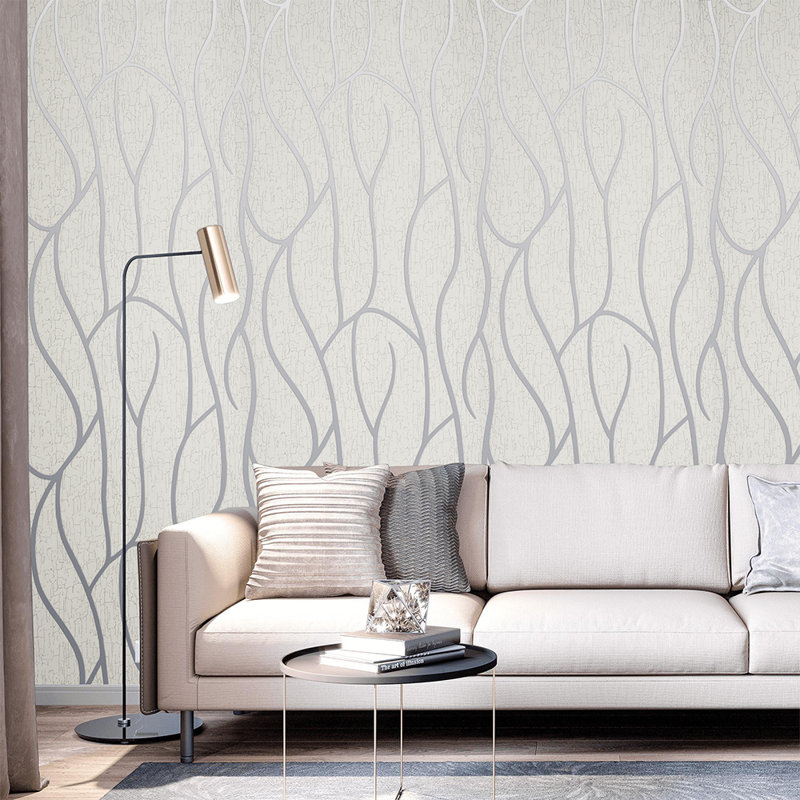 3D Stripe Non Woven Wallpaper Roll 950cm