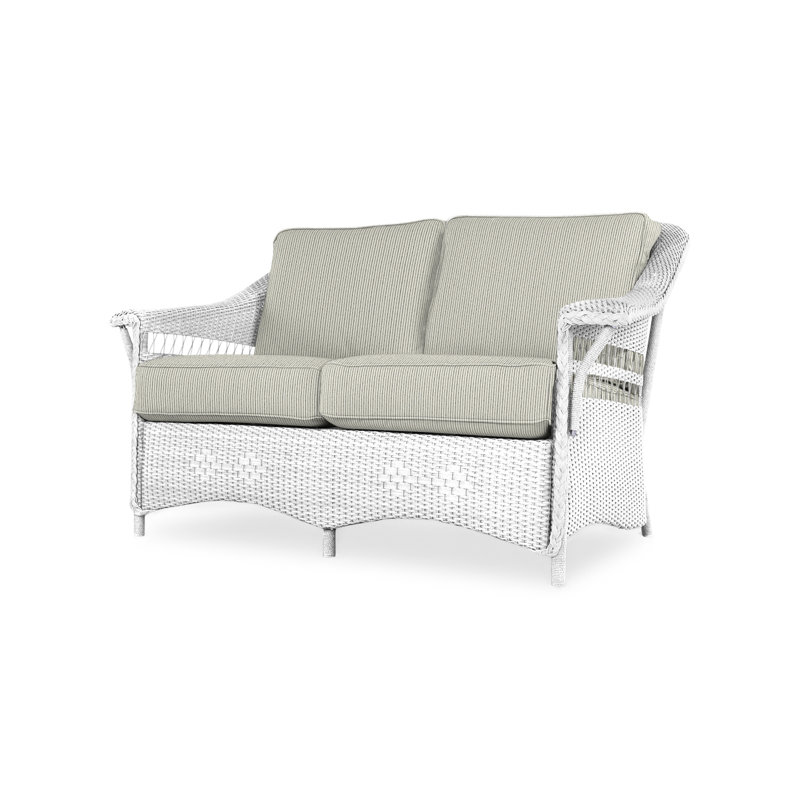 Nantucket Outdoor 2 - Seat, White, Sandberg Navy