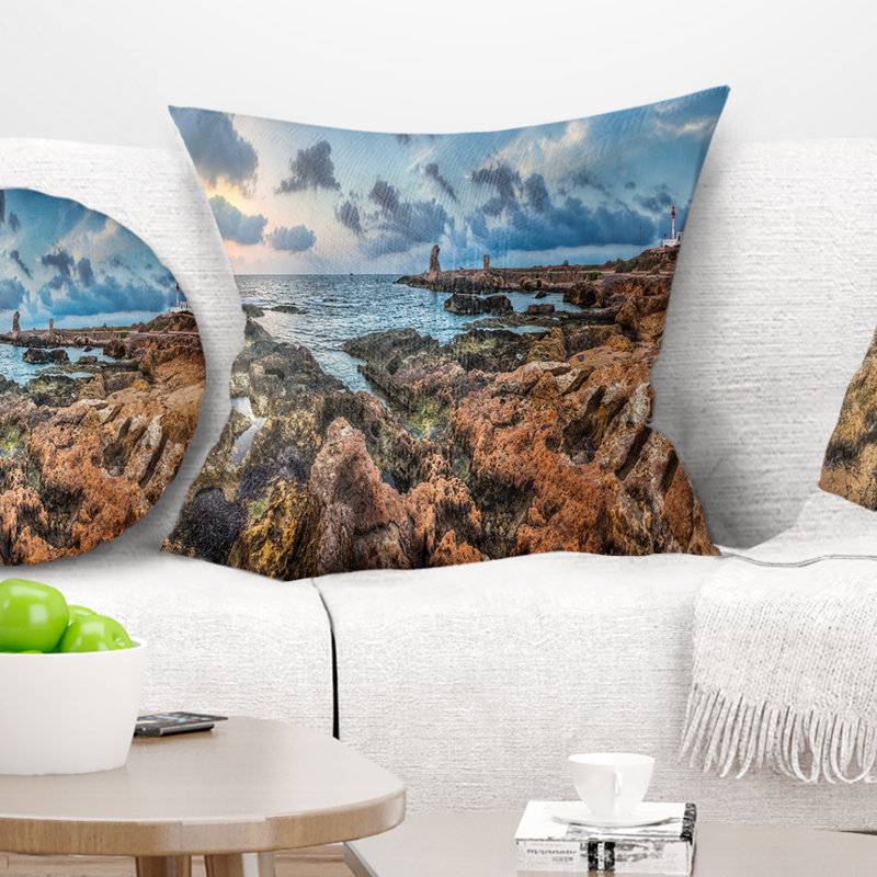 Oreiller en ciel ciel sur pied rocky, 16 po x 1 po, Coussin décoratif