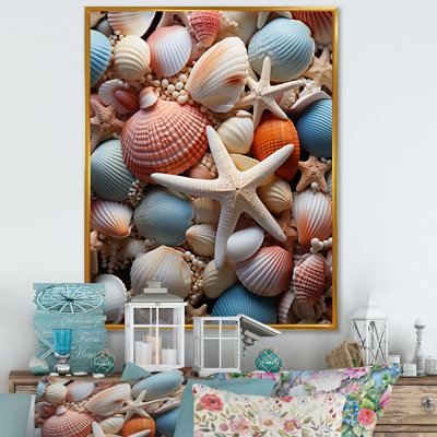 «Beach Photo Seashell Symphony X», reproduction sur toile