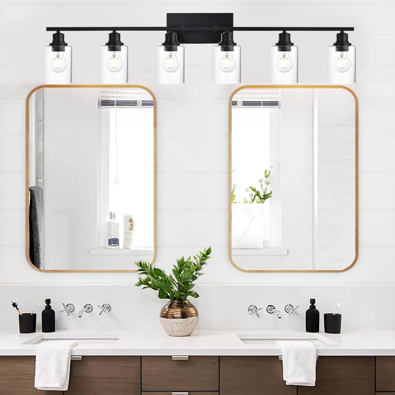 Éclairage pour meuble-lavabo à intensité variable 6 lumières Hammondsport