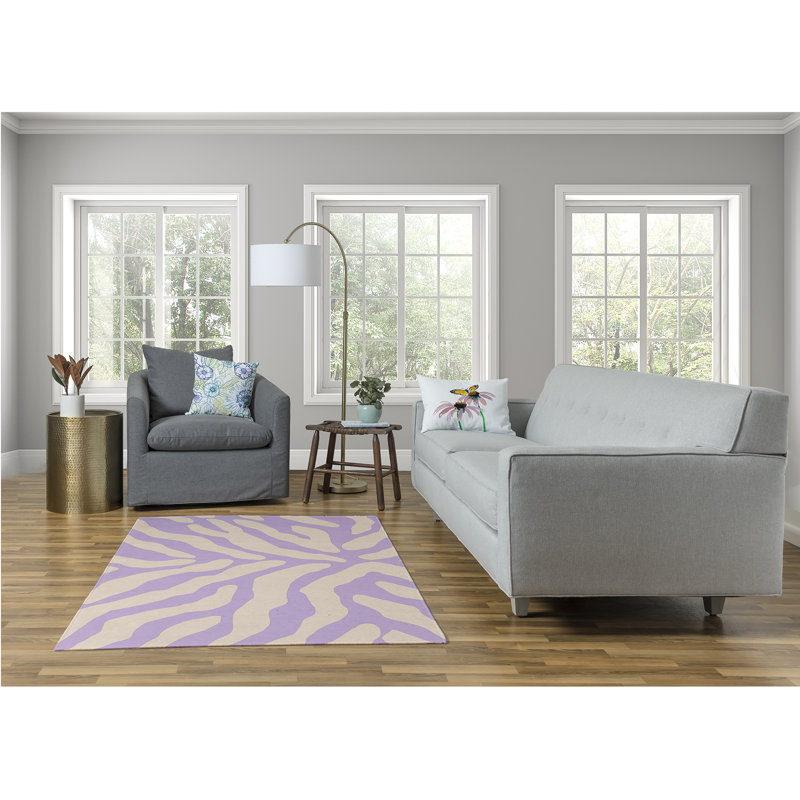 Cymon Chenille Animal Print Indoor Rug, Rectangle 5' x 7'