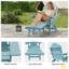 Chaise Adirondack en PEHD toutes saisons avec repose-pieds, fauteuil de foyer réglable et pliable à 3 positions avec porte-gobelet pour pelouse, terrasse et bord de piscine (ensemble de 2)-86880461